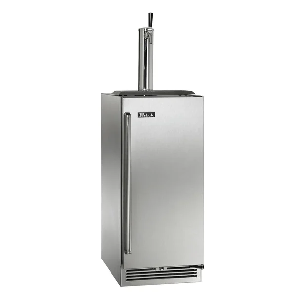 Perlick 15-Inch Signature Series Stainless Steel Outdoor Beverage Dispenser - Right Hinged - HP15TO-4-1R-1