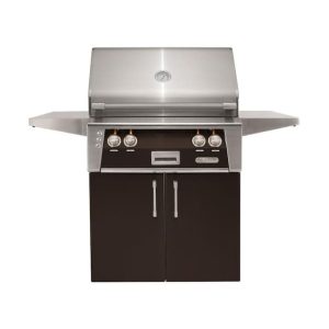 Alfresco ALXE 30-Inch Freestanding Propane Grill With Rotisserie in Jet Black Matte - ALXE-30C-LP-SM9005
