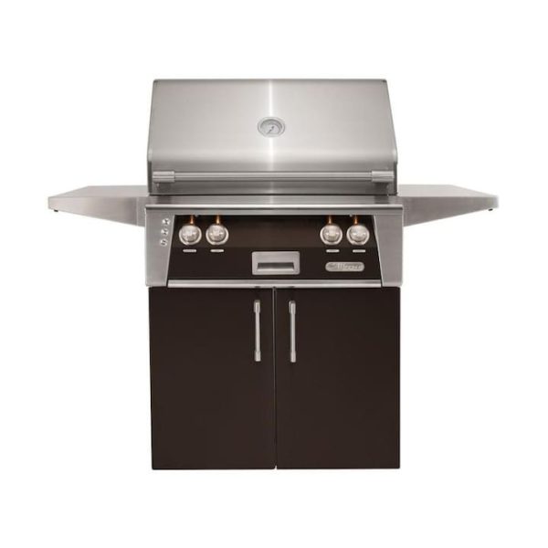 Alfresco ALXE 30-Inch Freestanding Propane Grill With Rotisserie in Jet Black Matte - ALXE-30C-LP-SM9005