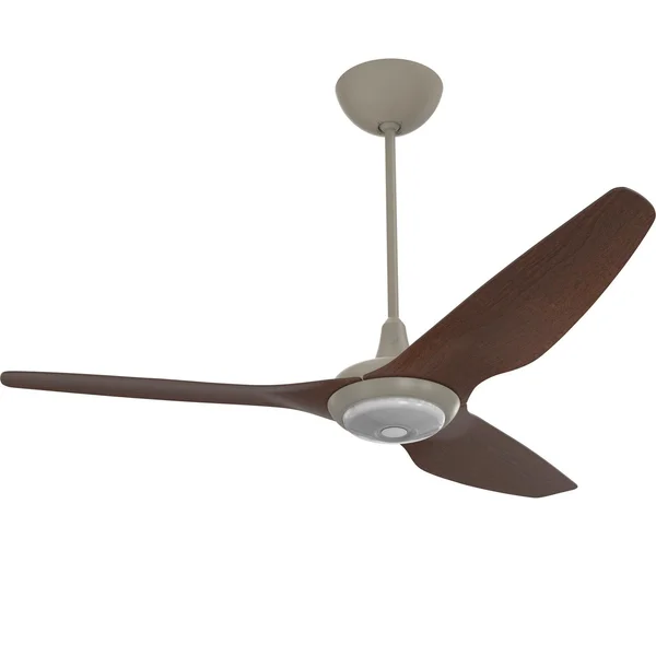 Big Ass Fans 60-Inch Haiku Ceiling Fan Universal Mount W/20-Inch Downrod & Downlight in Satin Nickel/Cocoa - MK-HK4-052506A470F654G10I20S2