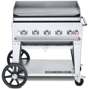 Crown Verity 36-Inch Mobile Natural Gas Griddle - CV-MG-36NG