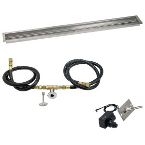 BBQGuys Signature 72 X 6 Inch Stainless Steel Linear Drop-In Pan for Spark Ignition Kit - Natural Gas