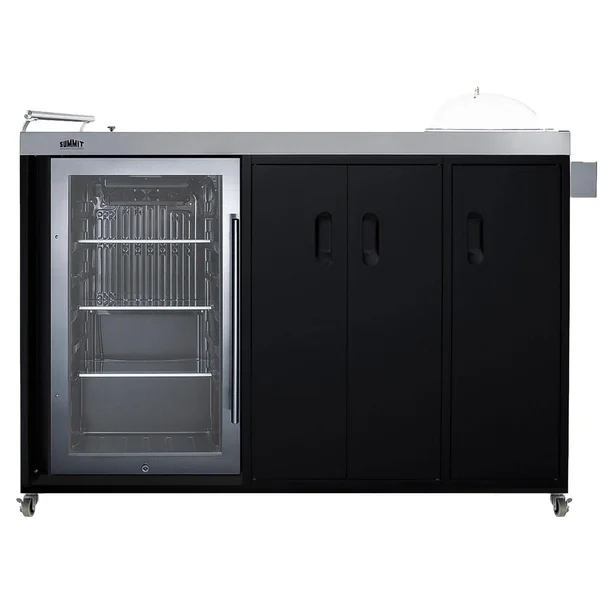Summit Portable Outdoor Glass Door Beverage Kitchenette Cooler - Right Hinge - CK54OSRG