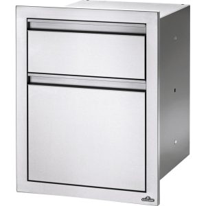 Napoleon 18 Inch Double Waste Bin Drawer w/ Paper Towel Holder - BI-1824-1W