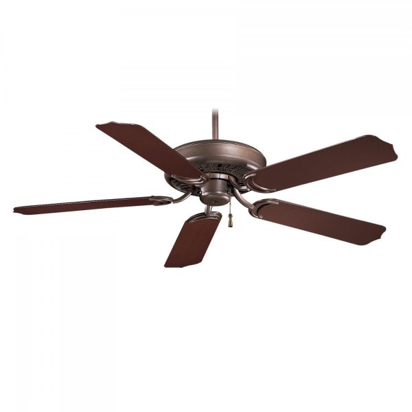 Minka-Aire Sundance 52-Inch 5-Blade Ceiling Fan in Oil Rubbed Bronze Finish W/ Dark Oak All Weather Blades - F571-ORB