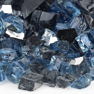 BBQGuys Signature 1/2-Inch Maui Breeze Reflective Fire Glass - 10 Pounds