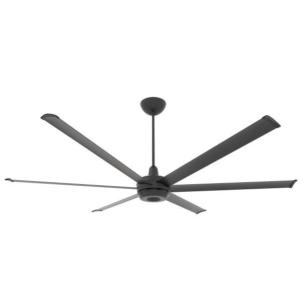 Big Ass Fans 84-Inch es6 Ceiling Fan Kit Universal Mount W/ 20-Inch Ext Tube & LED in Black - MK-ES62-072306A786I20S2S34