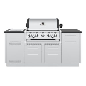 Broil King Imperial S 590i 5-Burner Propane Gas Grill Center With  Rotisserie & Side Burner - Stainless Steel - 896844
