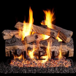 Peterson Real Fyre 36-Inch Gnarled Split Oak Gas Logs (Logs Only - Burner Not Included)