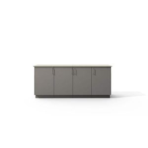 Urban Bonfire Equinox Outdoor Kitchen w/ Danae Dekton Countertop & Clay Finish - B-Equinox-Danae-Clay