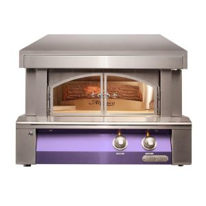 Alfresco 30-Inch Built-In Propane Outdoor Pizza Oven Plus in Blue Lilac - AXE-PZA-BI-LP-S4005