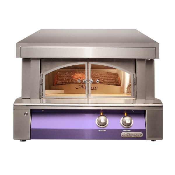 Alfresco 30-Inch Built-In Propane Outdoor Pizza Oven Plus in Blue Lilac - AXE-PZA-BI-LP-S4005