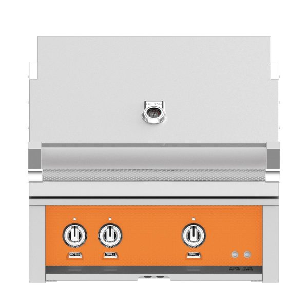 Hestan 30-Inch Built-In Propane Gas Grill W/ Rotisserie - Citra - GABR30-LP-OR