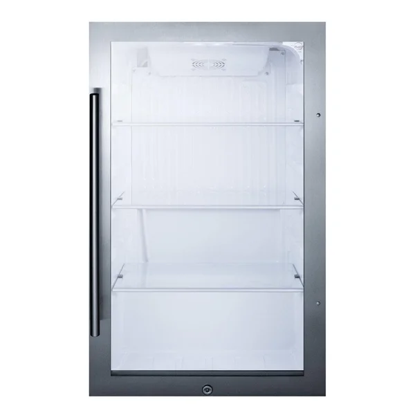 Summit Commercial 19-Inch 3.1 Cu. Ft. ADA Compliant Shallow Depth Outdoor Rated Beverage Cooler - SPR489OSADA