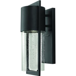 Hinkley Lighting Shelter One Light 16-Inch Dark Sky Outdoor Wall Light - Black - 1320BK