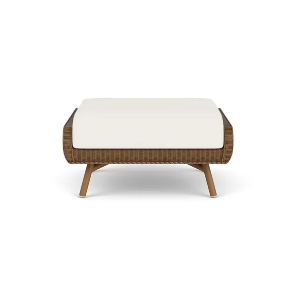 Essence Lloyd Loom Ottoman in Hickory/Sailcloth Salt by Lloyd Flanders