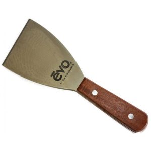 Evo Stainless Steel Scraper With Logo