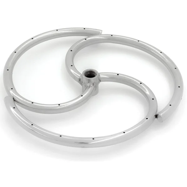 Firenado 12-Inch Natural Gas Spiral Ring Burner - Stainless Steel