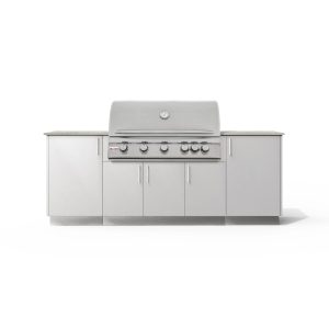 Urban Bonfire Sierra 40 Outdoor Kitchen w/ Blaze LTE Propane Grill, Keon Dekton Countertop & Chantilly Finish - B-Sierra-40-Blaze-Keon-Chantilly