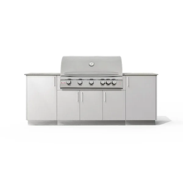 Urban Bonfire Sierra 40 Outdoor Kitchen w/ Blaze LTE Propane Grill, Keon Dekton Countertop & Chantilly Finish - B-Sierra-40-Blaze-Keon-Chantilly