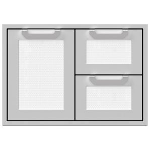 Hestan 30-Inch Double Drawer And Single Storage Door Combo - Froth - AGSDR30-WH