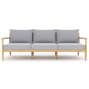 Palma Teak 3 Person Sofa W/ Granite Cushions by Royal Teak Collection