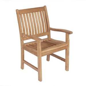 Compass Teak Dining Arm Chair by Royal Teak Collection
