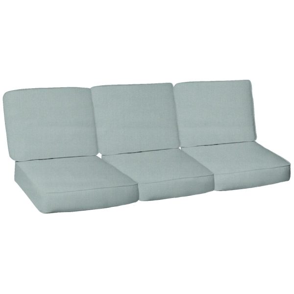 Sunbrella Canvas Spa 6 Piece Small Outdoor Replacement Sofa Cushion Set W/ Piping By BBQGuys Signature