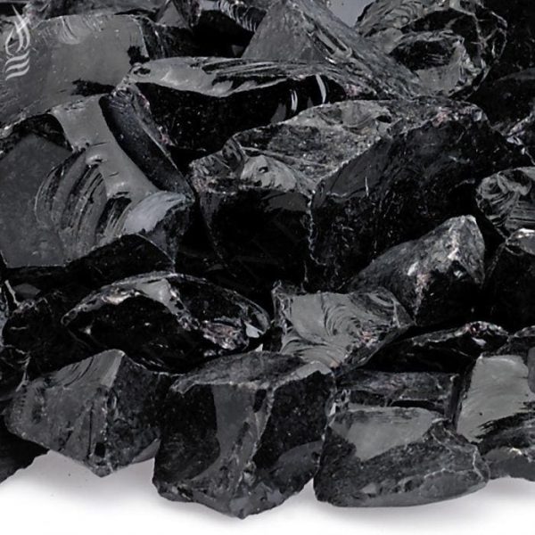 BBQGuys Signature 1/2-Inch to 1-Inch Onyx Fire Pit Glass - 10 Pounds
