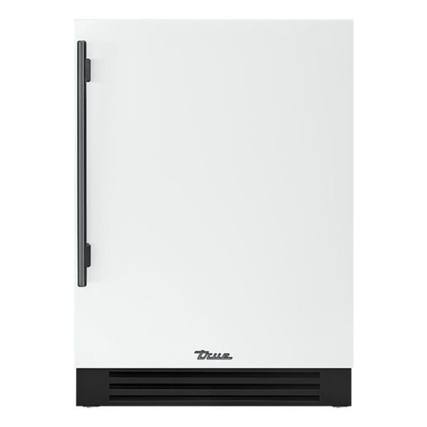True 24 Inch 4.2 Cu. Ft. Right Hinge Outdoor Freezer - Matte White w/ Pewter Handles - TUF-24-R-OP-C~DSK-030-H05