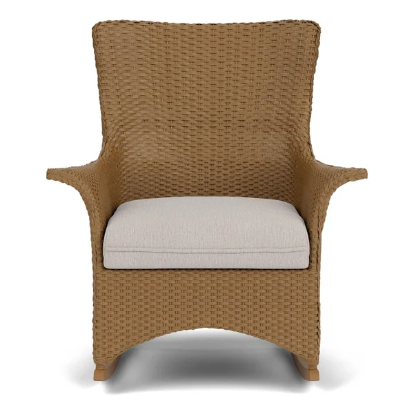 Mandalay Lloyd Loom Rocking Chair in Hickory/Remy Cloud by Lloyd Flanders