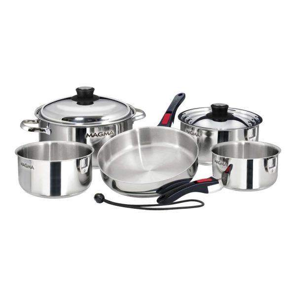 Magma Marine Induction Cookware Set - 10 Piece - A10-360L-IND