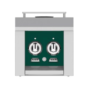 Hestan Built-In/Cart Mounted Natural Gas Double Side Burner - Grove - AGB122-NG-GR