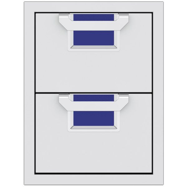 Aspire By Hestan 16-Inch Double Storage Drawers - Prince - AEDR16-BU