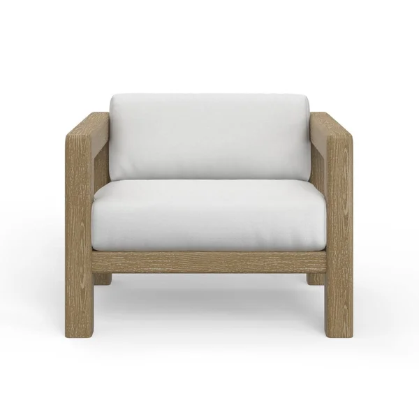 Sedona Teak Club Chair in Canvas Canvas by Sunset West