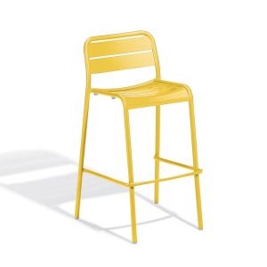 Kapri Aluminum Bar Stool in Saffron By Oxford Garden