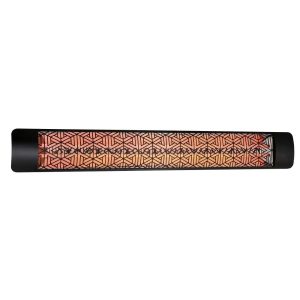 Eurofase Mason Series 61-Inch 6000 Watt Dual Element 277V Electric Infrared Patio Heater In Black - EF60277B3