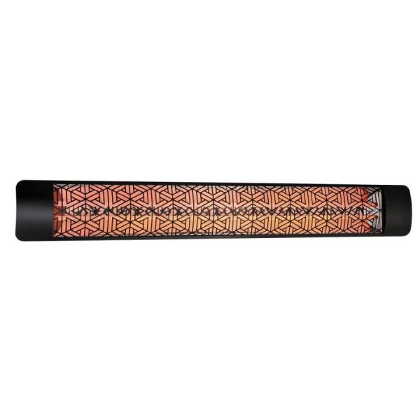 Eurofase Mason Series 61-Inch 6000 Watt Dual Element 277V Electric Infrared Patio Heater In Black - EF60277B3