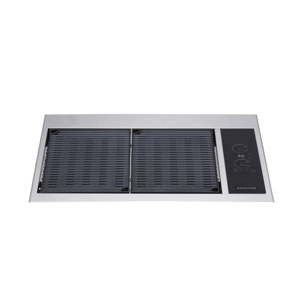 Kenyon Texan Two Zone No Lid Built-In 240V Electric Grill W/ Lite Touch Control & No Mounting Holes - B70406WH