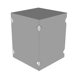 Universal 31 Inch Outdoor Kitchen 90 Degree Corner Cabinets - ADA - RTF90c-29-CC-ADA