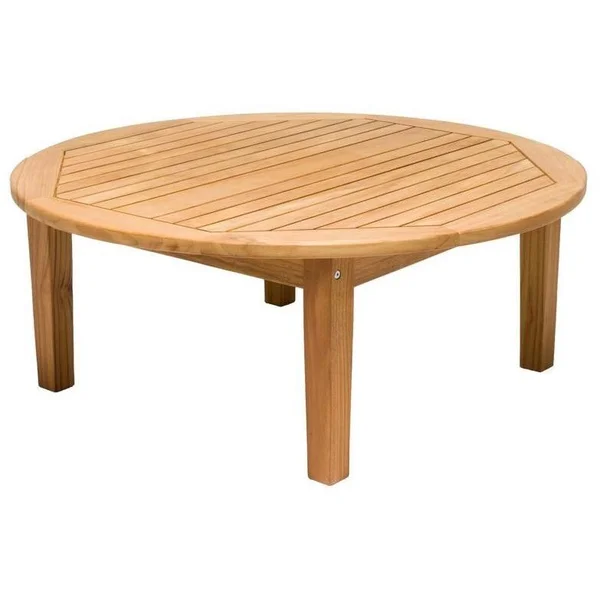 Miami 42 Inch Round Teak Coffee Table by Royal Teak Collection