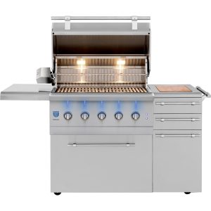 American Made Grills Encore 36-Inch Freestanding Hybrid Grill - Natural Gas - ENCFS36-NG