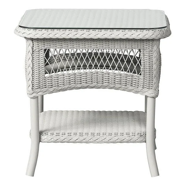 Reflections End Table - Antique White