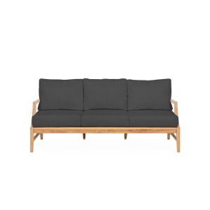 Charleston Sofa in Carbon By Teak + Table