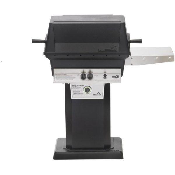 PGS T-Series T30 Commercial Cast Aluminum Natural Gas Grill With Timer On Black Patio Base