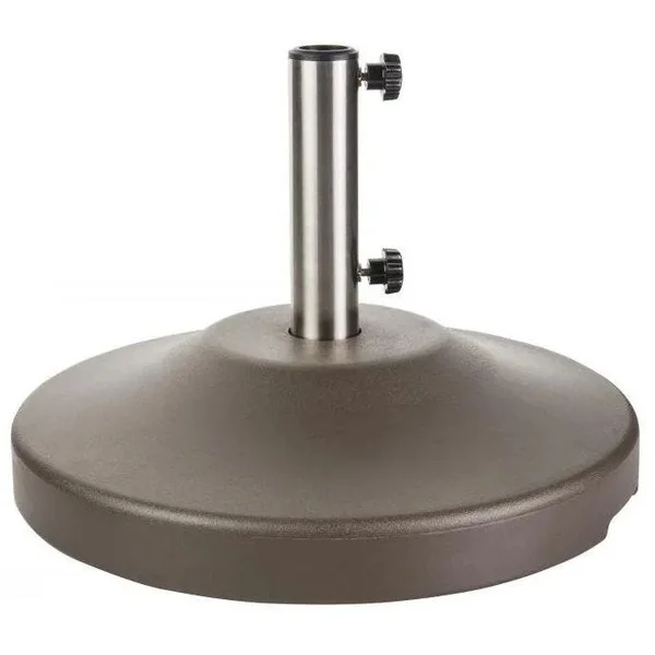Stainless Steel 80lb Umbrella Base with Wheels - Bronze