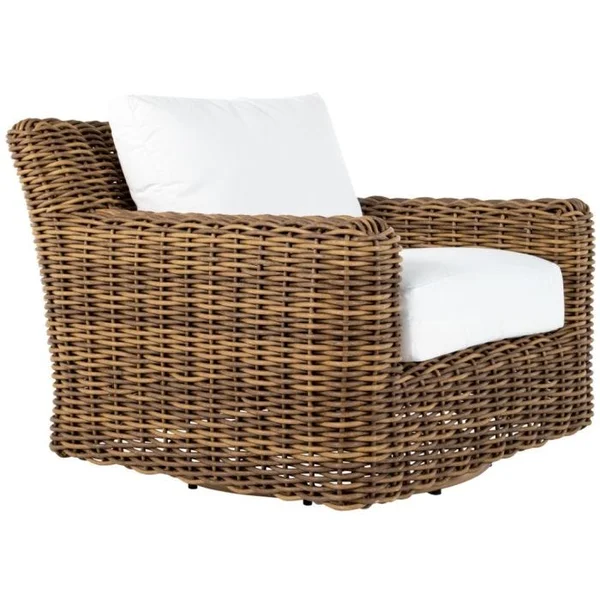 Montauk Swivel Lounge Chair - Raffia