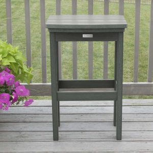 Hart Lane Recycled Plastic Bar Stool in Coastal Teak by Lakeview Outdoor Designs