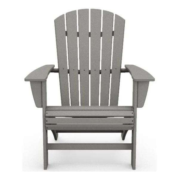 Nautical Curveback Adirondack Chair - Slate Grey