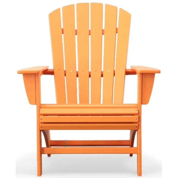 Nautical Curveback Adirondack Chair - Tangerine